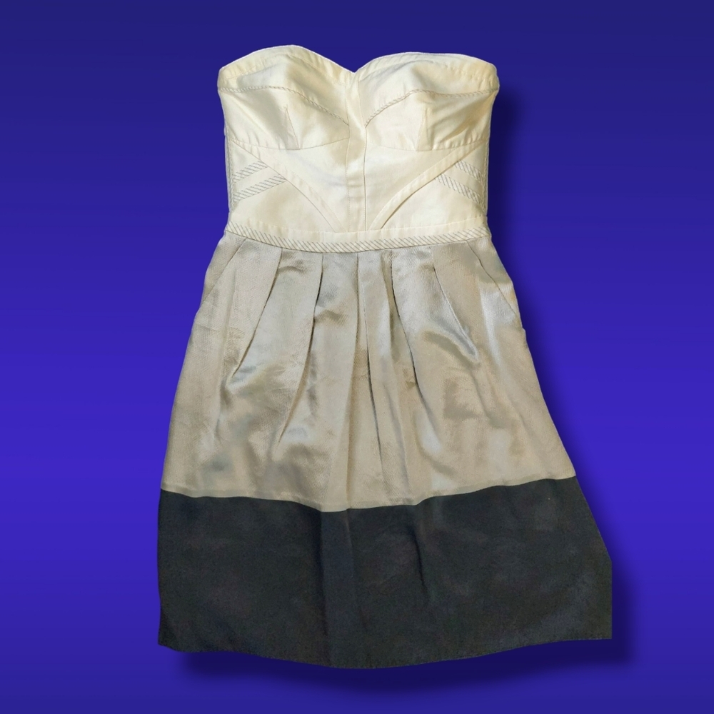 Reiss | White & Grey Sleeveless Midi Dress | Size 4 | Dresses |​